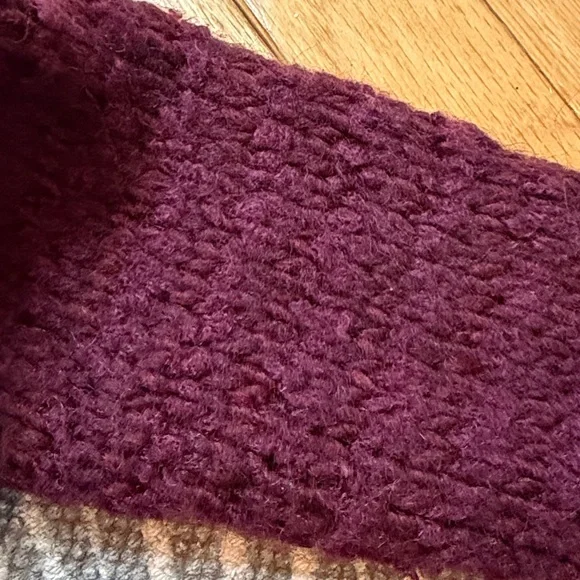 Free People Maroon and Gray Fair Isle Patterned Sweater - Picture 9 of 9